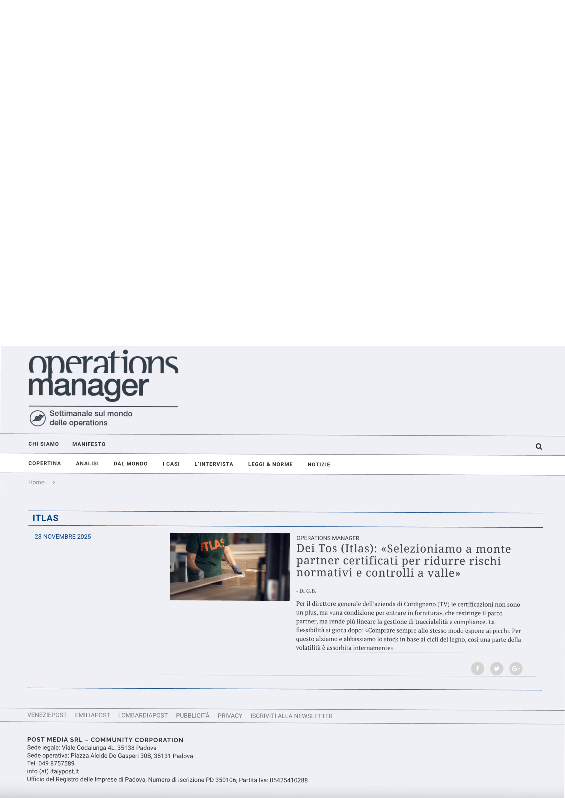 Miniatura articolo: Operation Manager